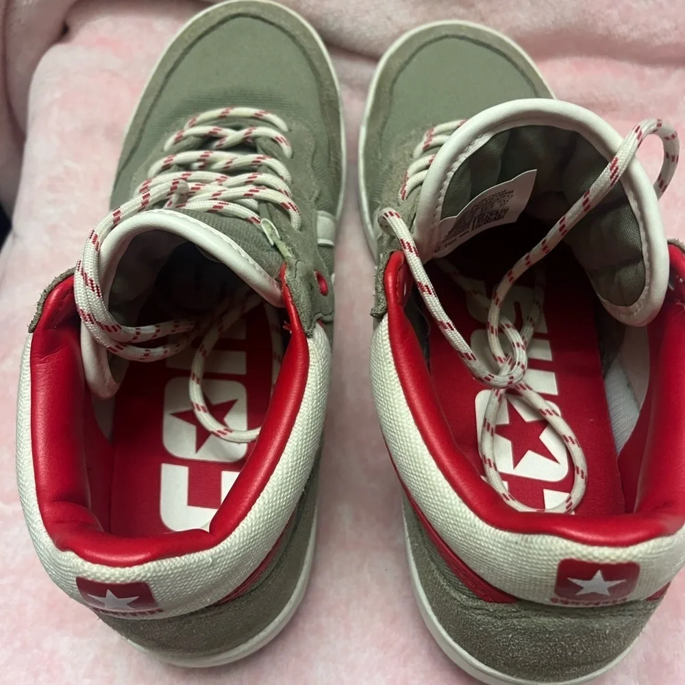 Converse Gray and‎ Red Men's Sneakers